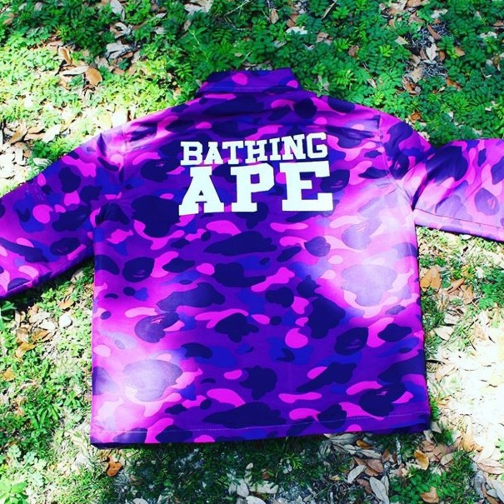 BAPE BUTTON UP JACKET